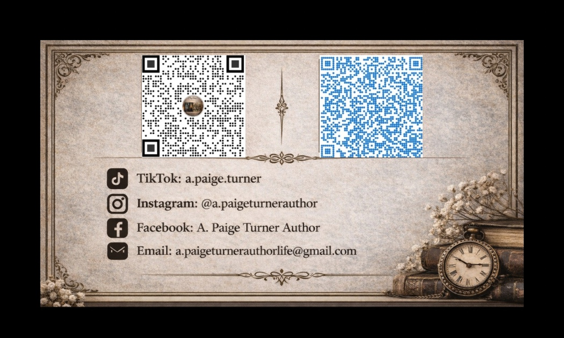 PayPal and Venmo payment QR codes for A. Paige Turner